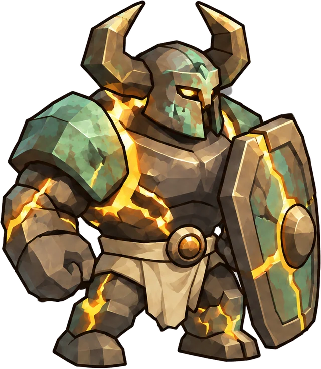 Cracked Bronze Colossus
