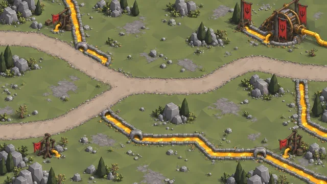 Battle 2 map: Golden Veins