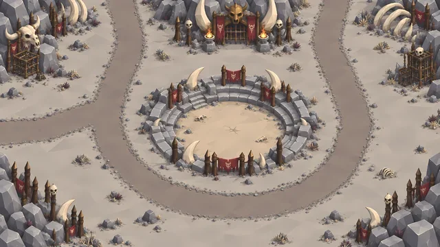 Battle 4 map: Horn Arena