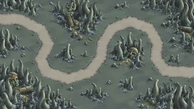 Battle 5 map: Stone Hair Forest